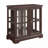 Exquisite Retro Display Cabinet with Adjustable Shelves and Lattice Doors