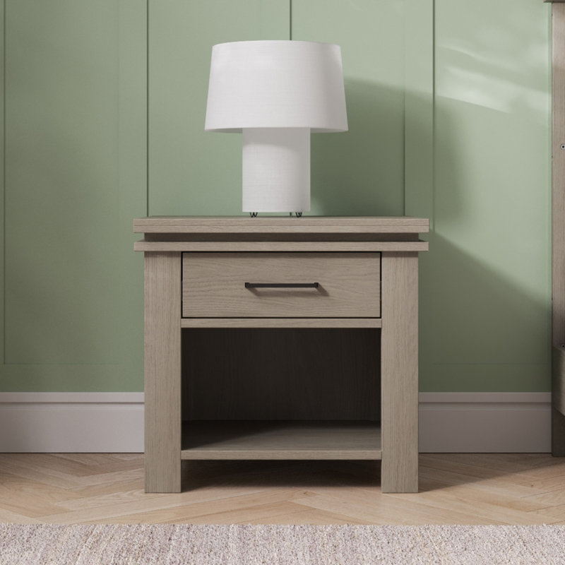 Table de chevet Denman, Croissant gris
