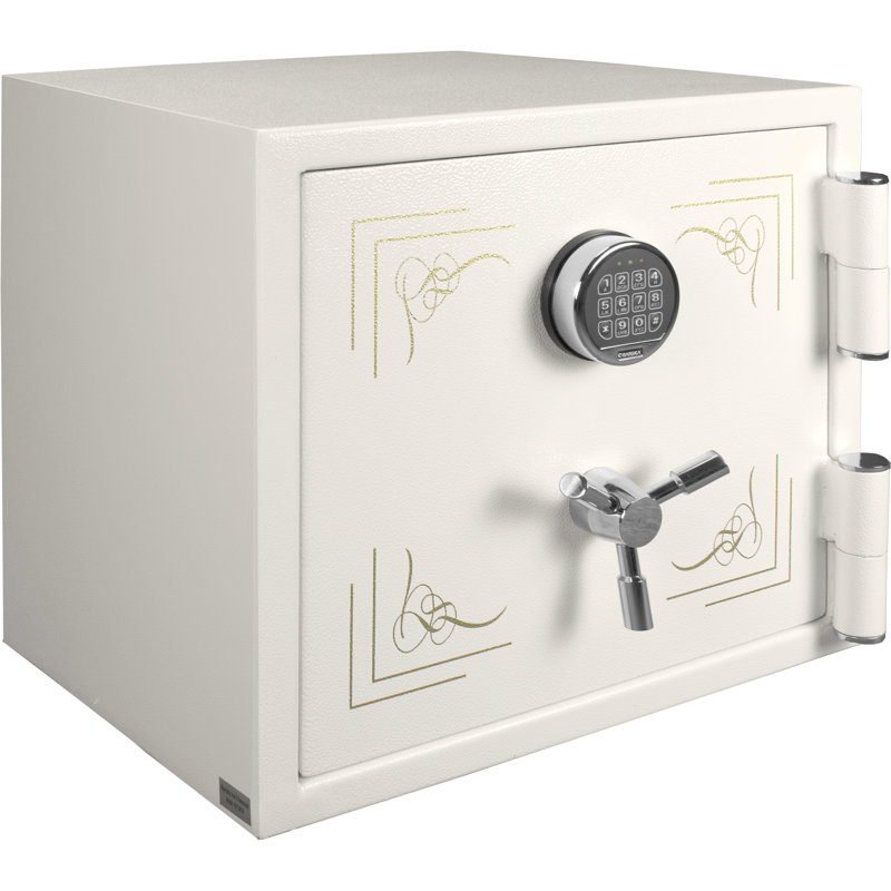Coffre-fort Keypad ignifuge pour bijoux, blanc, H 19,5 po x l 21,5 po x P 19,5 po