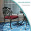 Chaise de patio empilable avec coussin-484446615-488639508