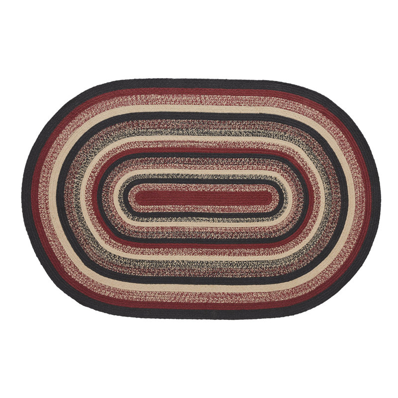 Batish Striped Indoor Rug, Oval 4' x 6'