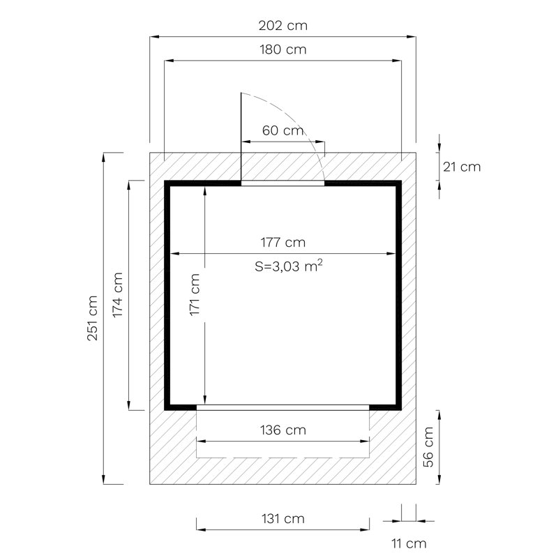 Bertilo Tongue & Groove Market Stall / Kiosk 6x6