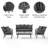 Tommas 4 - Person Patio Conversation Set with Cushions