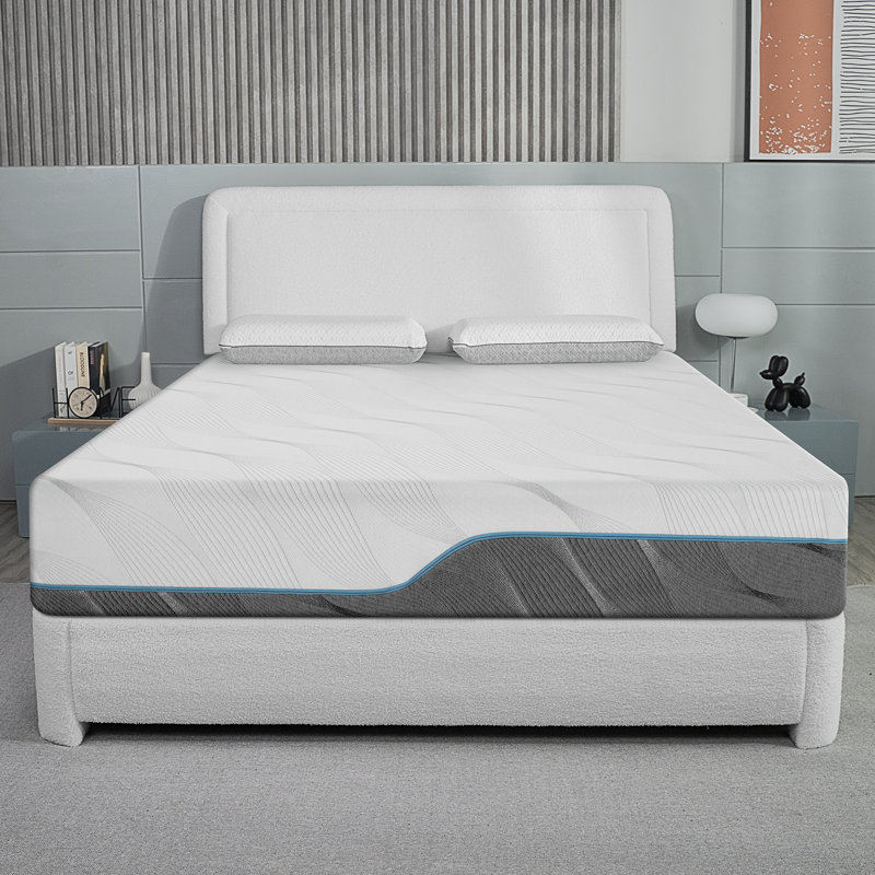 Matelas à mémoire de forme mi-ferme dans une boîte, Très grand lit, 10"