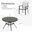 Mobilier en métal empilable et confortable pour les rassemblements extérieurs élégants