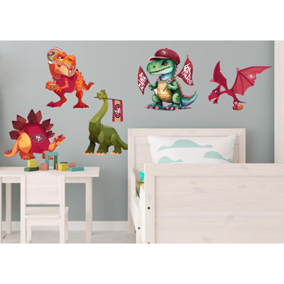 San Francisco 49Ers Dinosaurs Wall Decal Pack