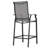Outdoor 5-piece PVC-coated polyester Bar Set, Height Back Bar Stools And Umbrella Hole