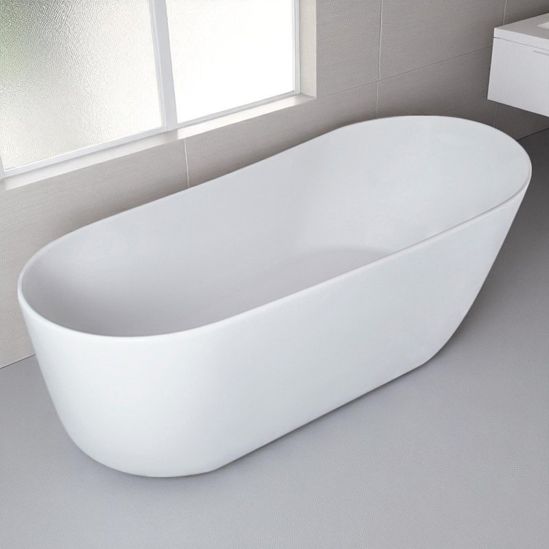 67'' X 31.5'' Freestanding Soaking Solid Surface Bathtub