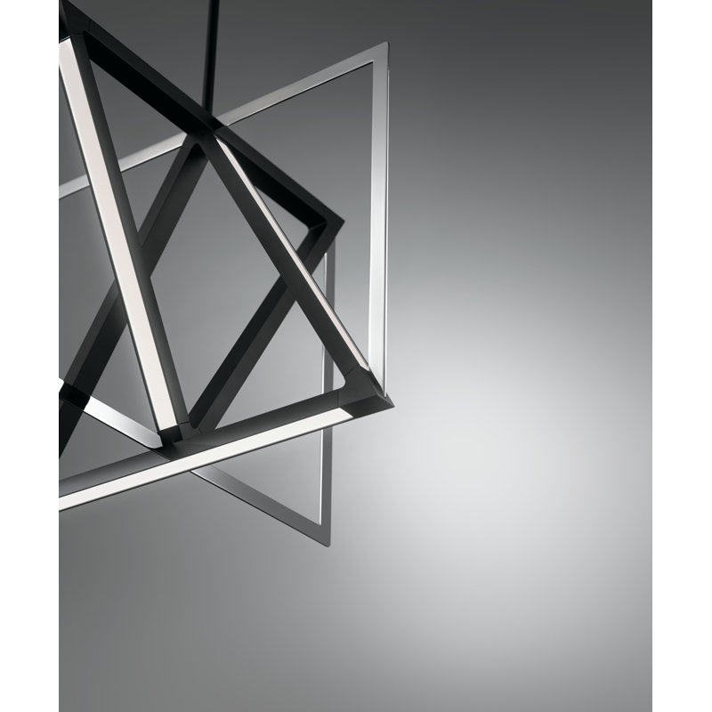 Axis 1 - Light LED Pendant, 10.2" H x 12.25" W x 12.25" D