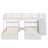 Full Over Twin & Twin Triple Bunk Bed, With Storage Drawers And Full-Length Guardrails-2049849712