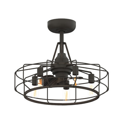 Dilbert 12'' Ceiling Fan with LED Lights