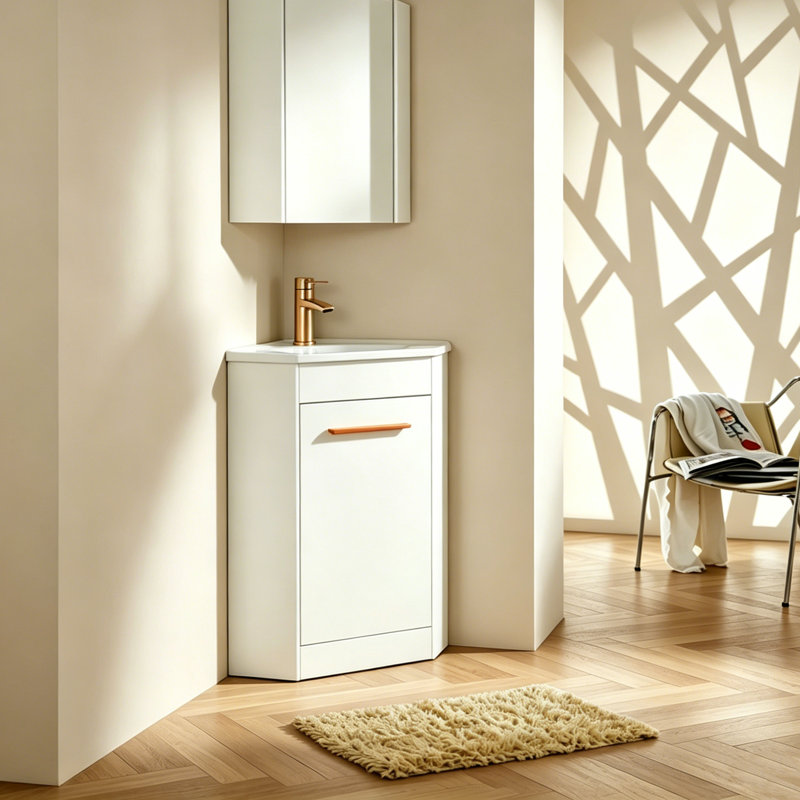  Meuble-lavabo de coin 26 po pour petit espace
