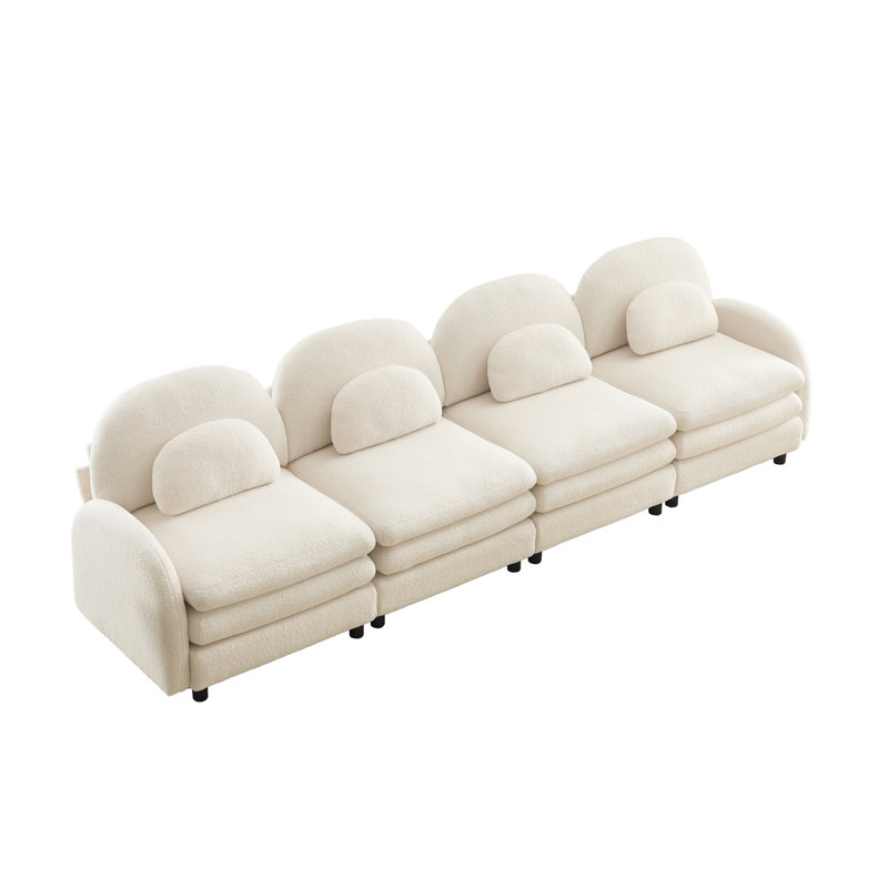 Canapé 4 places Teddy, Beige