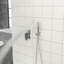 Pomme de douche double 12 po carrée - fixation murale, finition-121169380