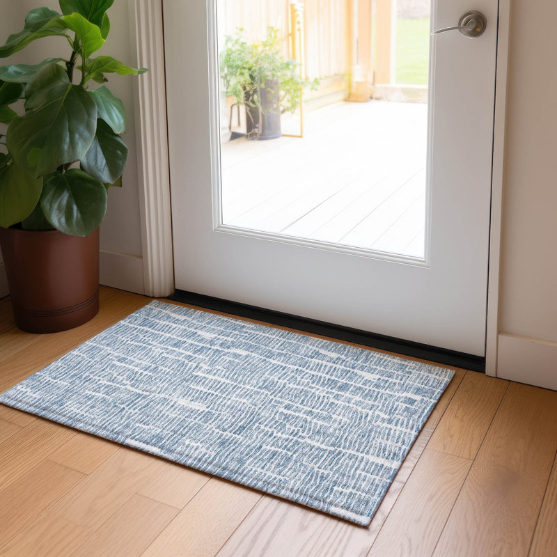 Malchow Washable Abstract Indoor / Outdoor Rug, Rectangle 1'8" x 2'6"