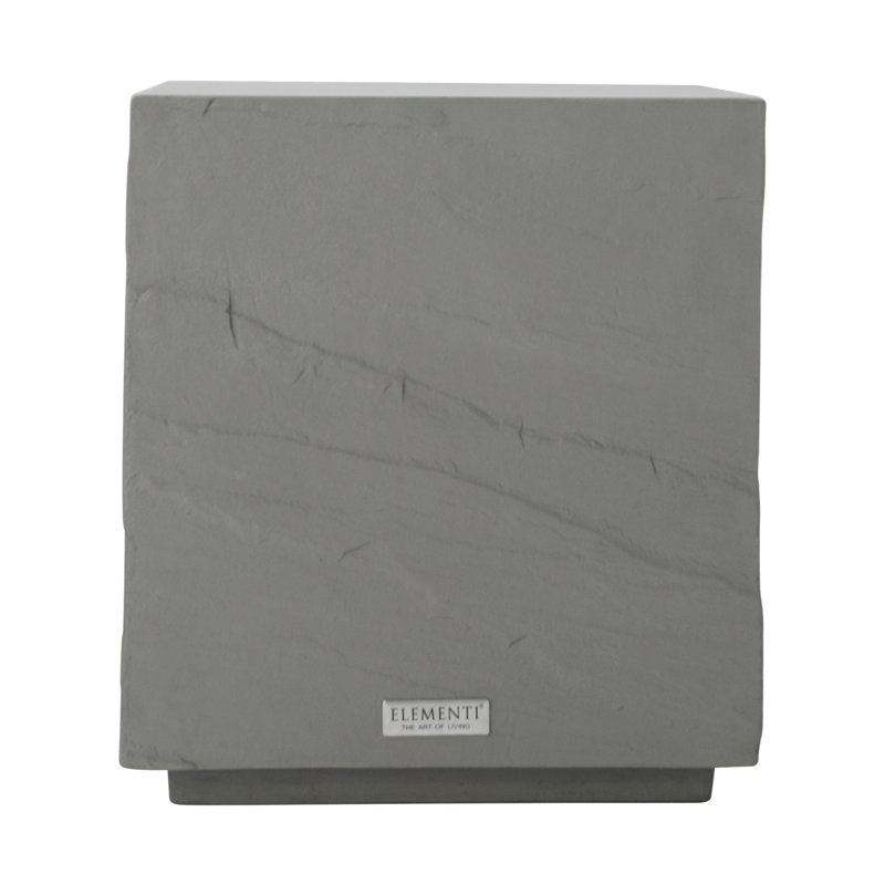 COLORADO Concrete Side Table Bedroom Stool  45 x 45 x 50.8 cm, Space Grey