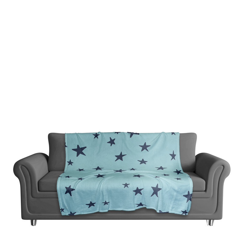 Jeté en molleton Stars Stars, Bleu