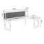 Noyer clair + bureau en bois massif en forme de L noir + fer-1848482741-1848482736