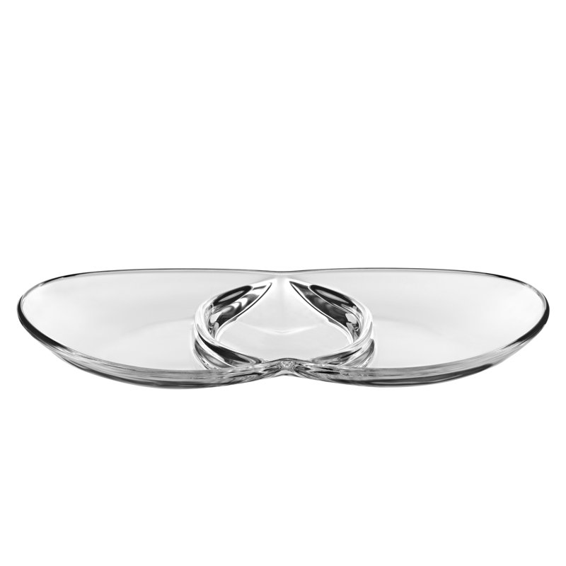 Orren Ellis Benfield Glass Divided Serving Dish