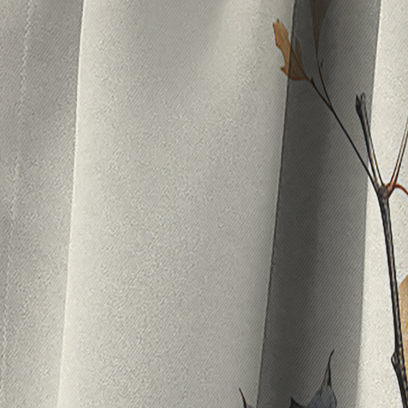 Jamil - Rideau à feuilles - Rideau occultant à motif floral - 1 panneau, L 52 po x L 90 po
