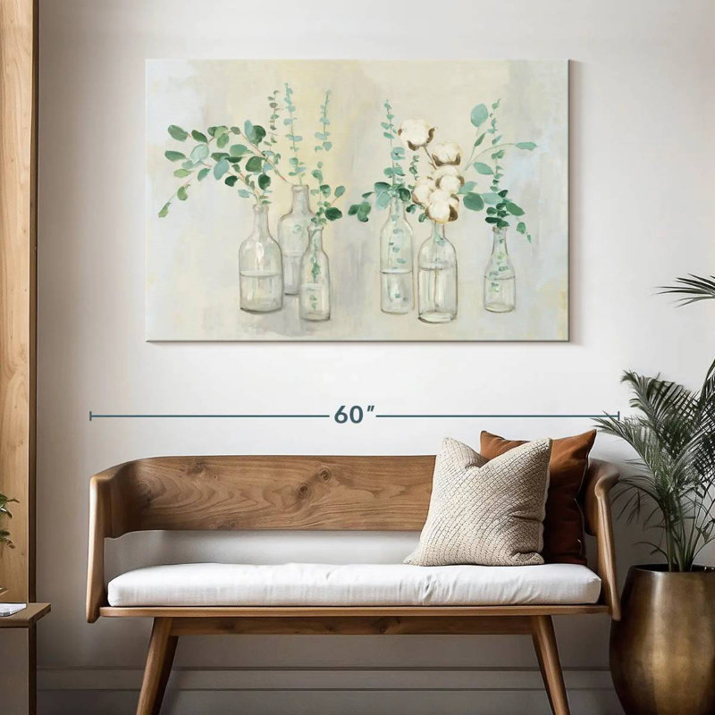 Harnek Cotton Field Blue Gray I, 32" H x 48" W