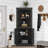 4-Door Wood Cabinet with Adjustable Shelves-895886142