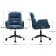 Height-Adjustable 360°Swivel Desk Chair Modern Elegant Home Office Chair with Silent Casters Ergonomic Thick-Padded Computer Chair-1011599709