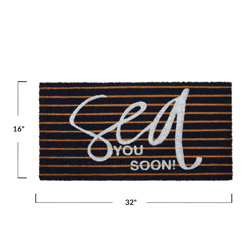 Augusta Non-Slip Striped Indoor Doormat