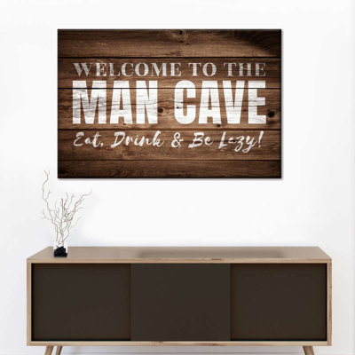 «Man Cave», impression sur toile