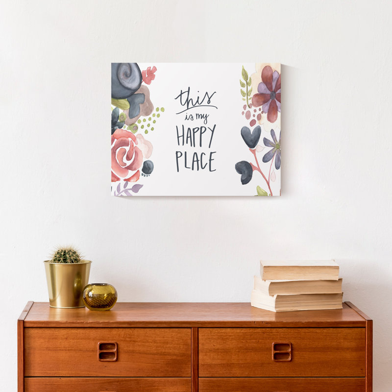 " This Is My Happy Place ", 11" H x 14" W x 1.25" D