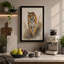 Tiger Forward Gaze Boho - Wrapped Canvas-1578808516-1578808541