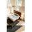 Queen Size Mid-Century Modern Bamboo Platform Bed Frame with Rounded Corner Headboard, Solid Wood Slat Support, No Box Spring Needed, Brown.-1961840425-1961840424