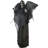 Haunted Hill Farm 63 In. Life-Size Skeleton Reaper with Wings, Poseable Halloween Animatronic with Touch Activated Lights and Sound