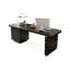 Bureau rectangulaire en bois massif noir-1217774298-1217774294