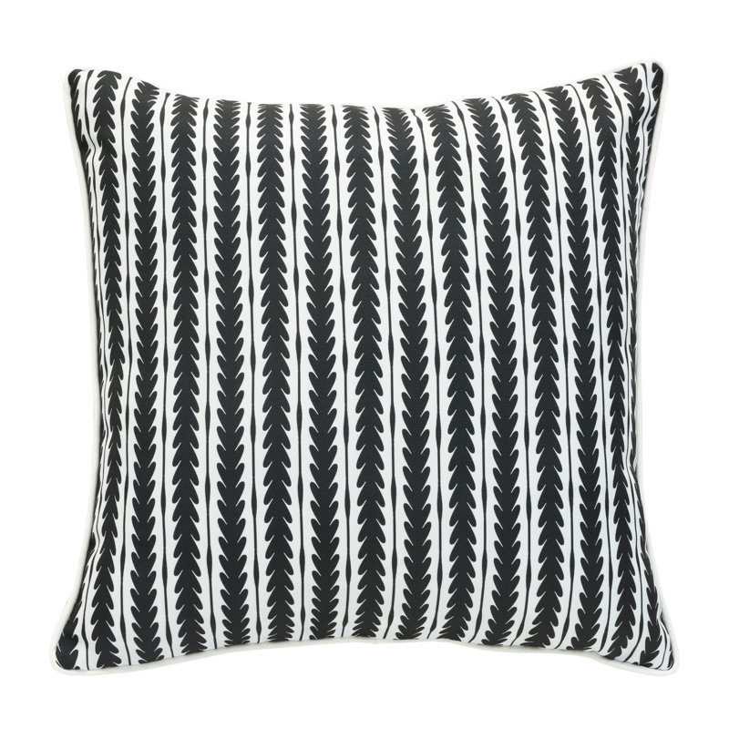Striped Outdoor Reversible Throw Pillow