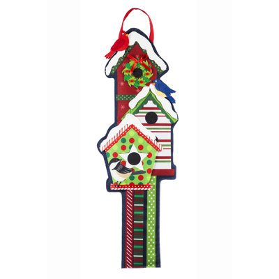 Panneau de porte de jeu nichoir trio de noël