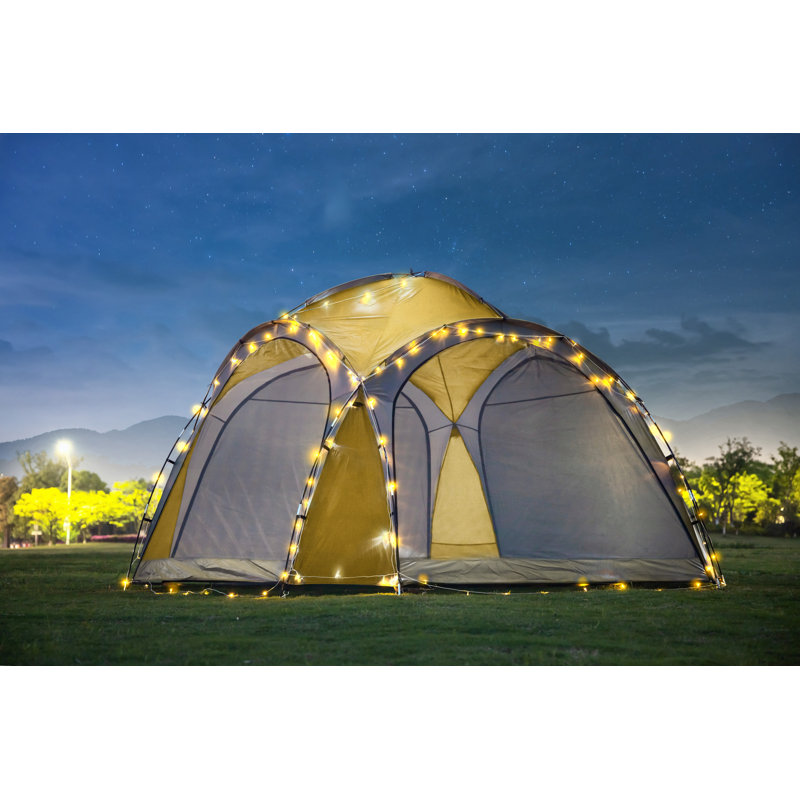 Douthett 3.5m x 3.5m Metal Patio Gazebo, Natural