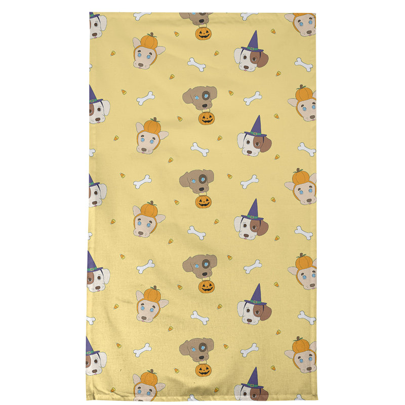 Waffle Tea Towel Kitchen Towel, Poly Twill, Orange