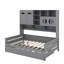 Lit de jour double en bois avec couchette et tablette-1402129836-1402129843