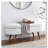 Ottoman Oval Storage Bench,Rubber Wood Legs-1222552664