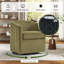 Fauteuil d'appoint contemporain pivotant de 24,4 po avec repose-pieds-492294712