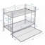 Lit superposé en métal robuste avec lit gigogne (grand lit) - Aucun sommier nécessaire, robuste et robuste Durable-1398084291-1398084288
