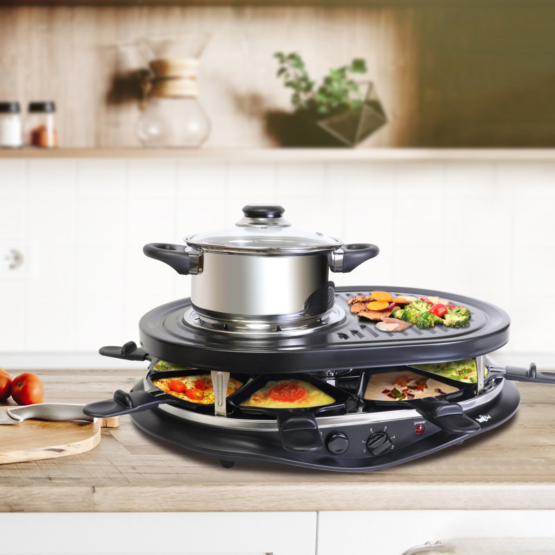 Ensemble à raclette et à fondue pour 8 personnes Total Stone