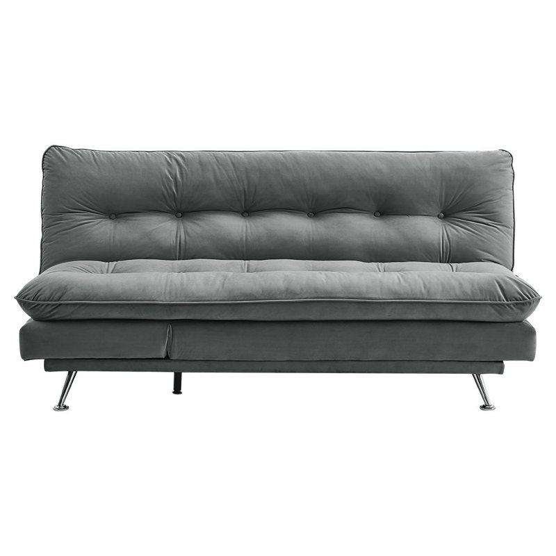 Antiono 2 Seater Cotton Sofa Bed, Grey