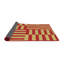 Tapis décoratif rouge à motif géométrique Puleo-705607592