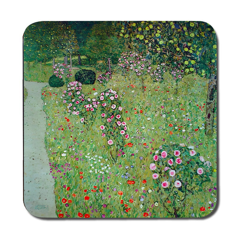 Leopard Jungle Arch Placemat And Coaster Set With Tropical Plants