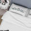 Ensemble de housse de couette moderne en polyester microfibre Minimalistic Winter Mountains and Fir Forest I-66390825