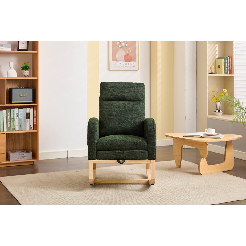 Chaise berçante Modern, Vert foncé