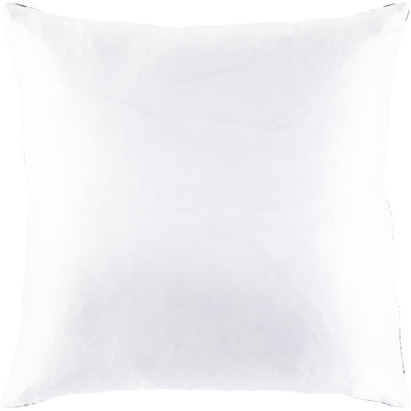 Modern Black and White Woven Polyester Square Throw Pillow Cover
