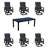 Marsham Courtyard Santorini 7 Piece Dining Set